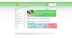 Desktop Screenshot of controladoria.uncisal.edu.br
