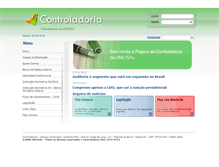 Tablet Screenshot of controladoria.uncisal.edu.br