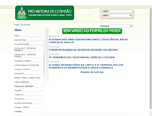 Tablet Screenshot of proex.uncisal.edu.br