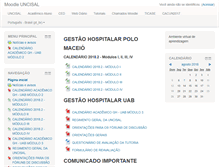 Tablet Screenshot of moodle.uncisal.edu.br